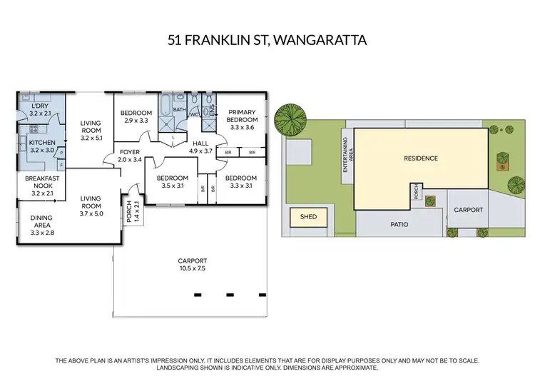 Floorplan of Homely house listing, 51 Franklin Street, Wangaratta VIC 3677