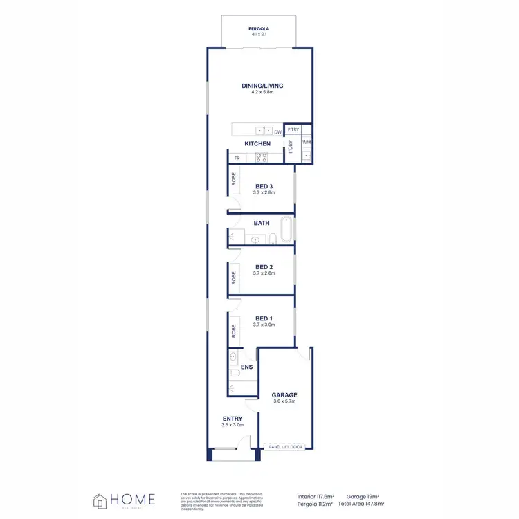 Floorplan of Homely house listing, 1/95 Winzor Street, Salisbury SA 5108