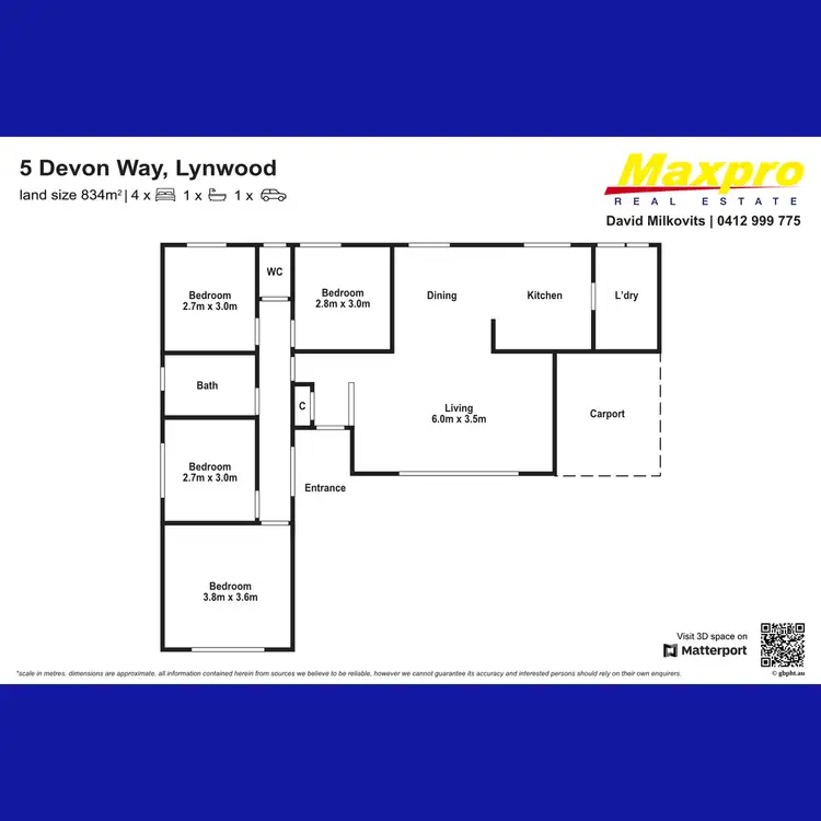 Floorplan of Homely house listing, 5 Devon Way, Lynwood WA 6147