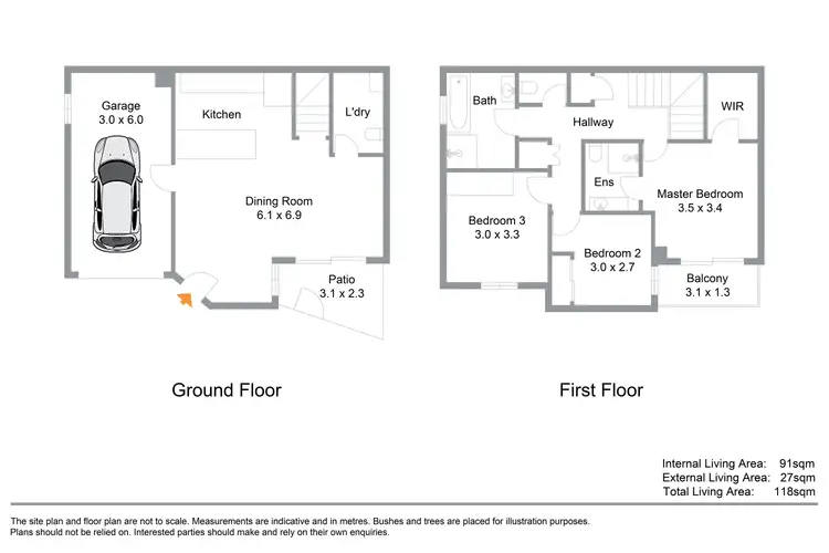 Floorplan of Homely unit listing, 47 / 48-54 Fleet Drive, Kippa-Ring QLD 4021