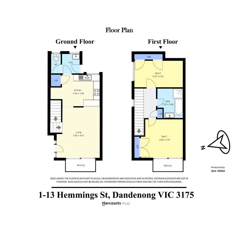 Floorplan of Homely unit listing, 1/13 Hemmings Street, Dandenong VIC 3175
