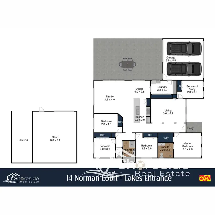 Floorplan of Homely house listing, 14 Norman Court, Lakes Entrance VIC 3909