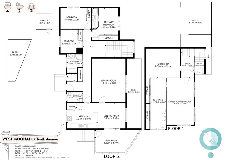 Floorplan of Homely house listing, 7 Tenth Avenue, West Moonah TAS 7009