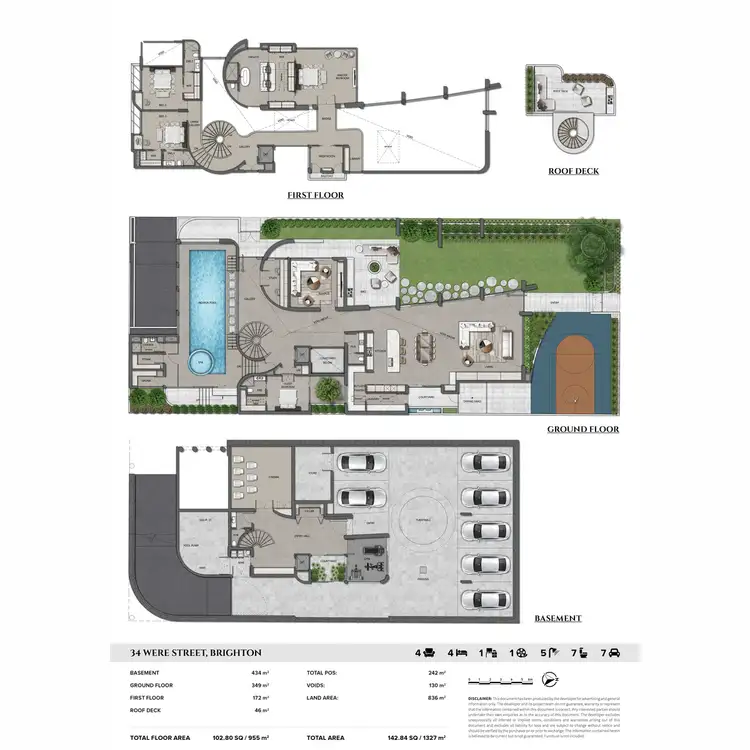 Floorplan of Homely house listing, 34 Were Street, Brighton VIC 3186