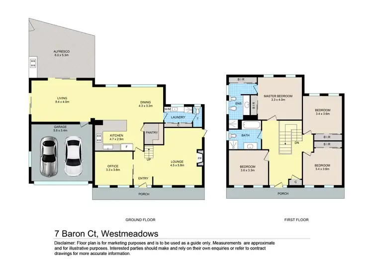 Floorplan of Homely house listing, 7 Baron Court, Westmeadows VIC 3049