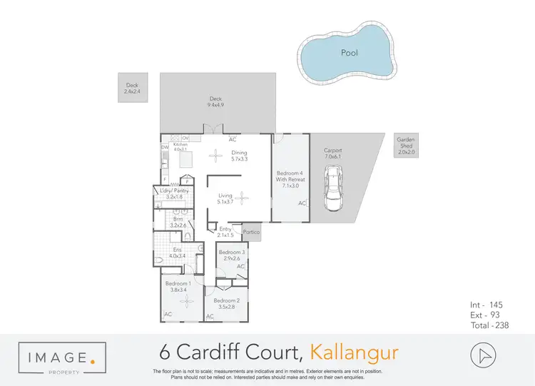Floorplan of Homely house listing, 6 Cardiff Court, Kallangur QLD 4503