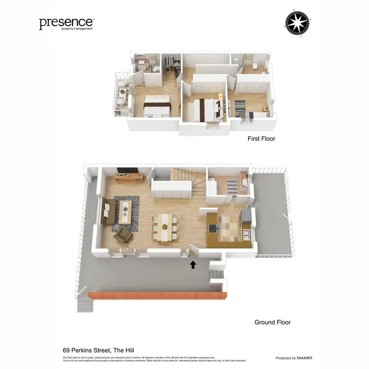 Floorplan of Homely unit listing, 69 Perkins Street, The Hill NSW 2300
