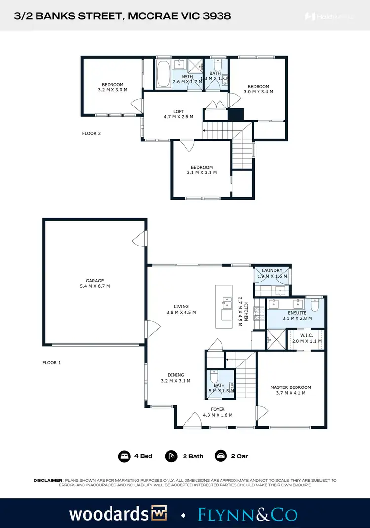 Floorplan of Homely townhouse listing, 3/2 Banks Street, Mccrae VIC 3938