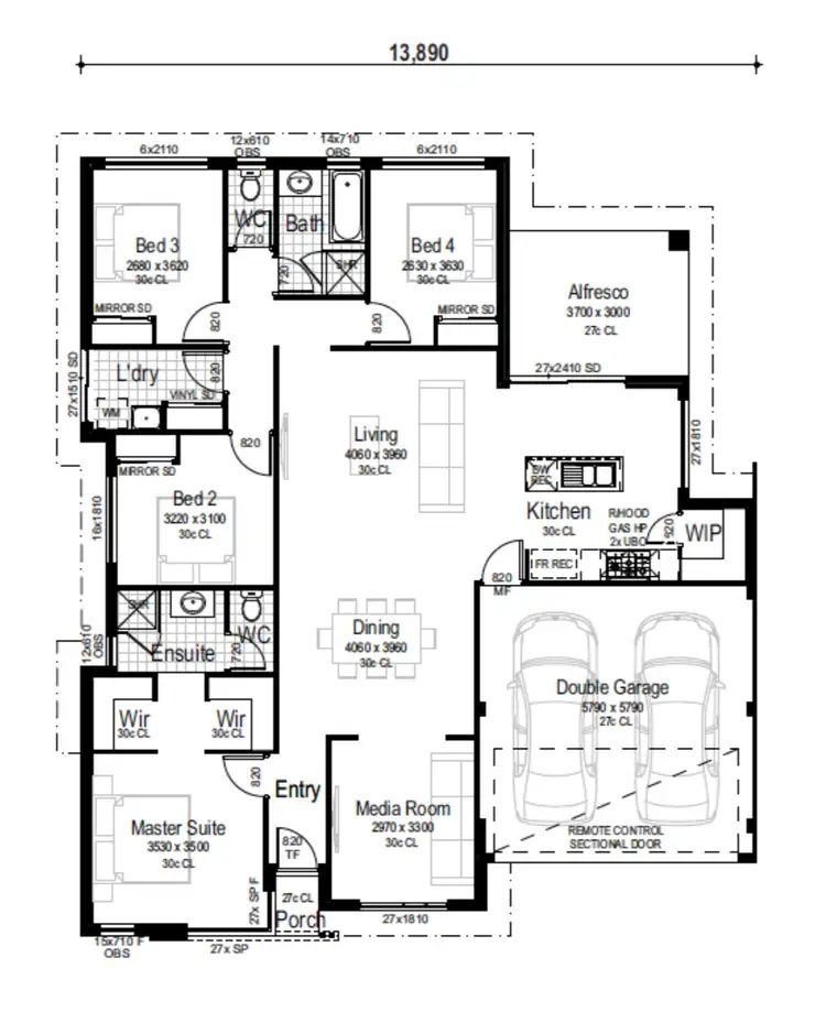Floorplan of Homely house listing, 23 Seacliff Approach, Madora Bay WA 6210