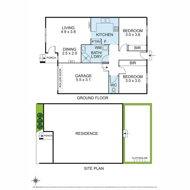 Floorplan of Homely unit listing, 2/49 Oberon Drive, Belmont VIC 3216