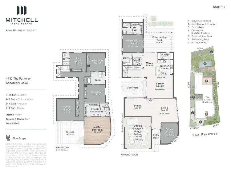 Floorplan of Homely house listing, 4733 The Parkway, Sanctuary Cove QLD 4212