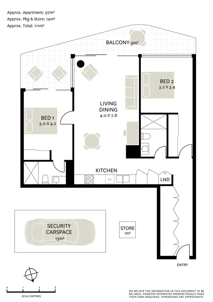 Floorplan of Homely apartment listing, 208/2 Sam Sing Street, Waterloo NSW 2017