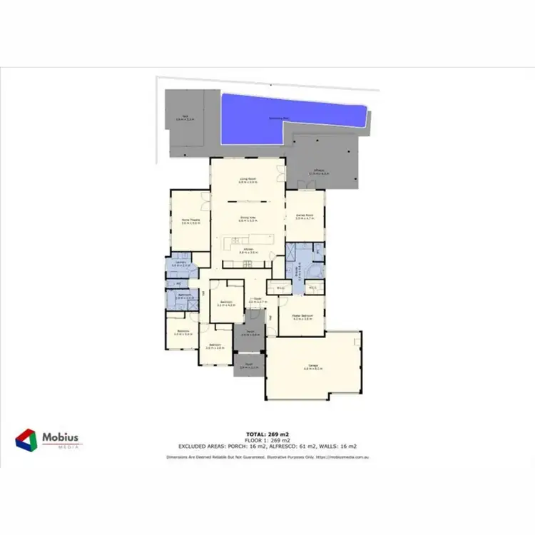 Floorplan of Homely house listing, 9 Tassell Way, Ravenswood WA 6208