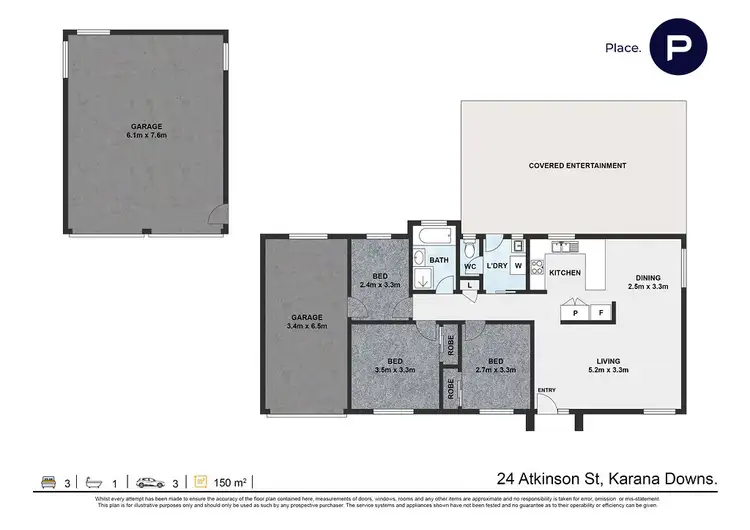 Floorplan of Homely house listing, 24 Atkinson Drive, Karana Downs QLD 4306