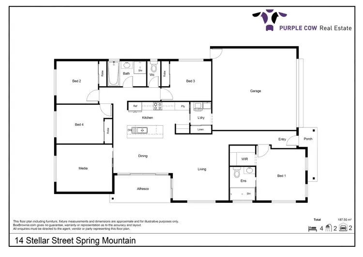 Floorplan of Homely house listing, 14 Stellar Street, Spring Mountain QLD 4300