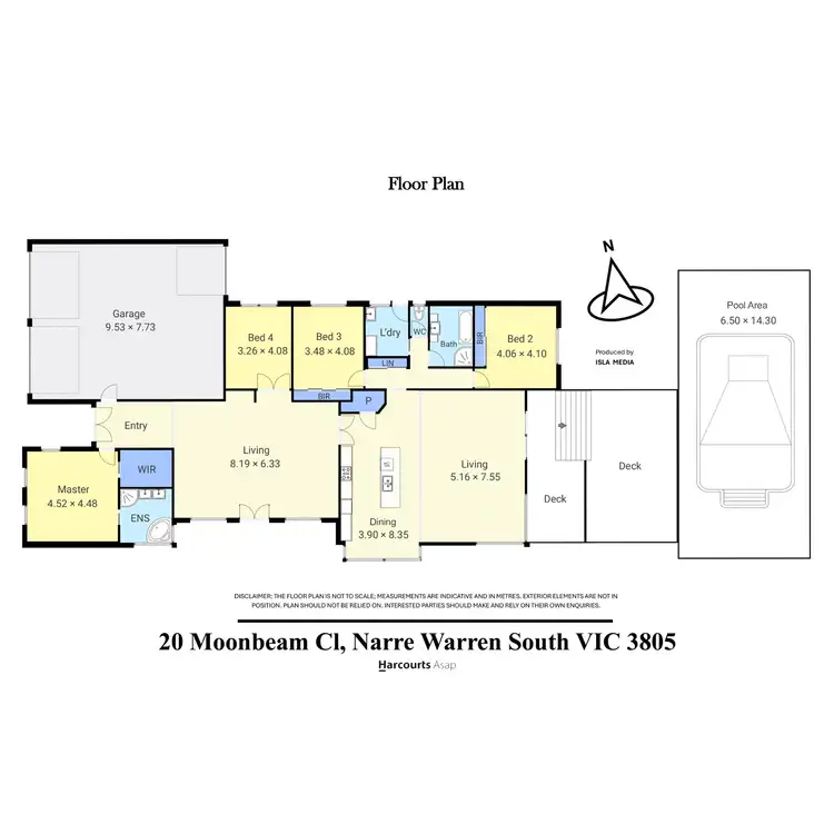 Floorplan of Homely house listing, 20 Moonbeam Close, Narre Warren South VIC 3805