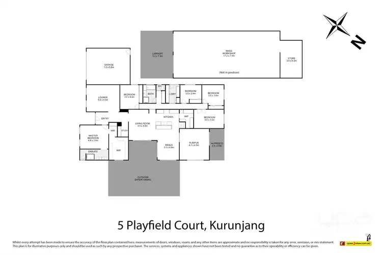 Floorplan of Homely house listing, 5 Playfield Court, Kurunjang VIC 3337