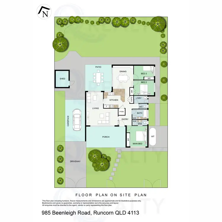Floorplan of Homely house listing, 985 Beenleigh Road, Runcorn QLD 4113