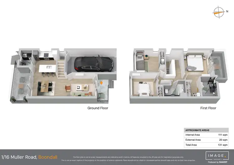 Floorplan of Homely townhouse listing, 1/16 Muller Road, Boondall QLD 4034