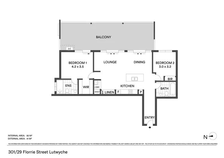 Floorplan of Homely apartment listing, 301/29 Florrie Street, Lutwyche QLD 4030
