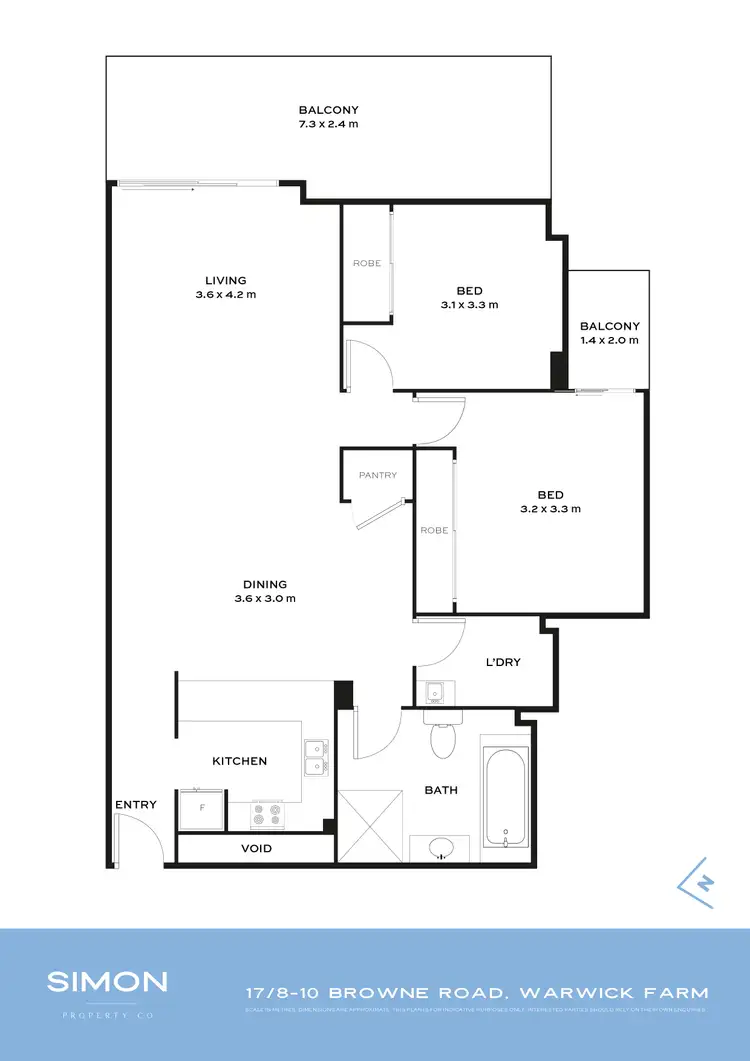 Floorplan of Homely apartment listing, 17/8-10 Browne Parade, Warwick Farm NSW 2170