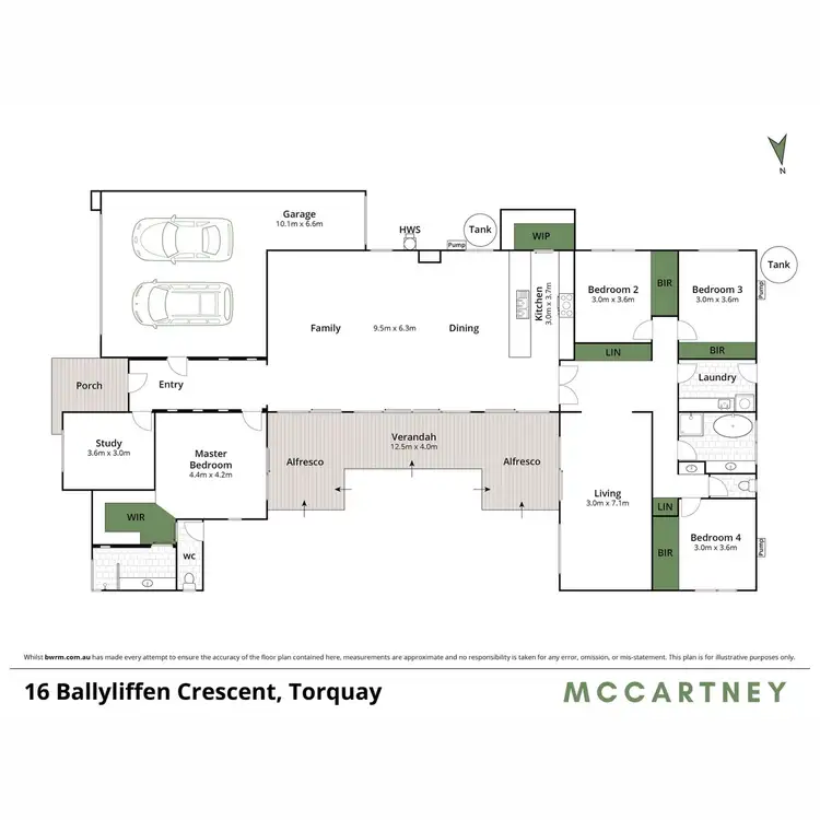 Floorplan of Homely house listing, 16 Ballyliffen Crescent, Torquay VIC 3228
