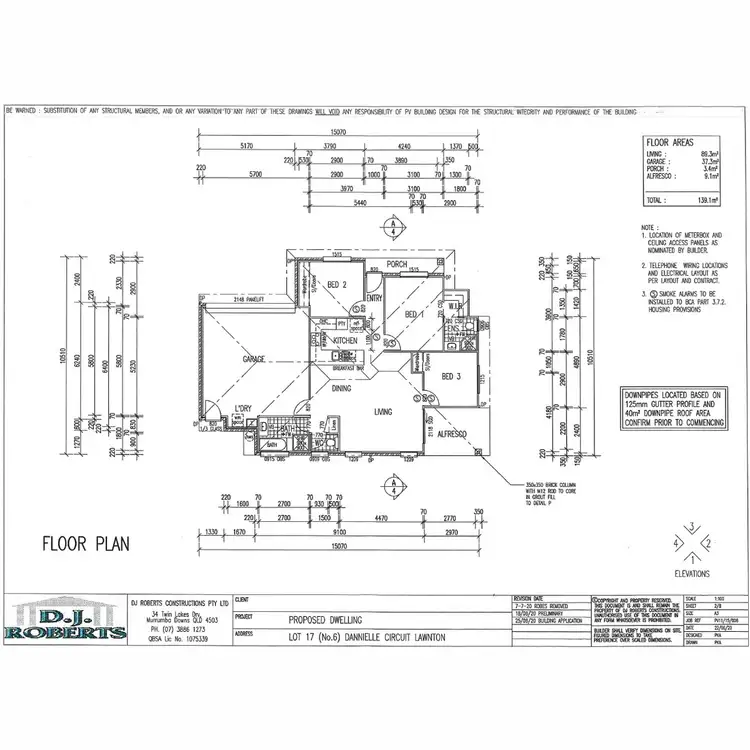 Floorplan of Homely house listing, 6 Dannielle Court, Lawnton QLD 4501