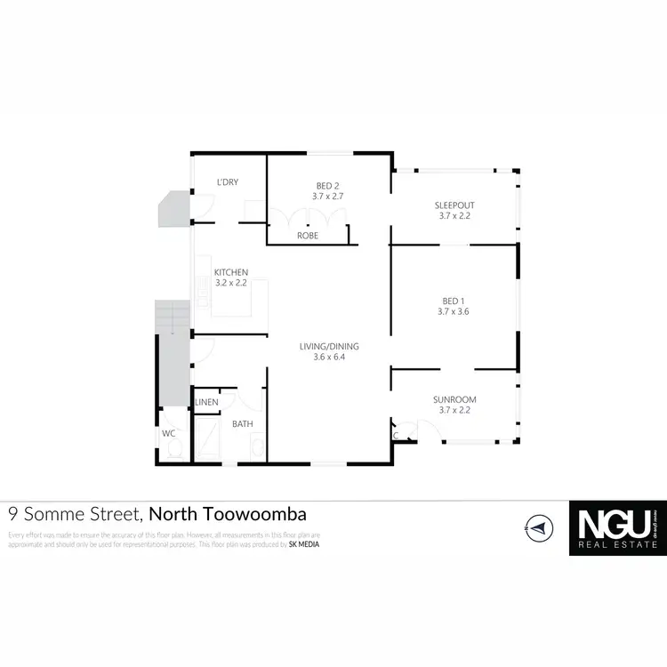 Floorplan of Homely house listing, 9 Somme Street, North Toowoomba QLD 4350