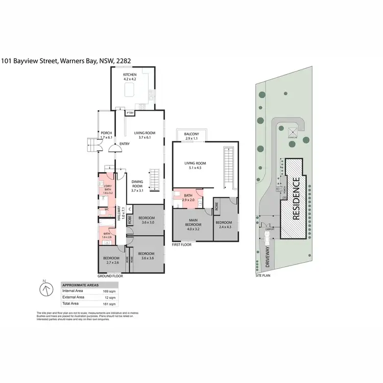 Floorplan of Homely house listing, 101 Bayview Street, Warners Bay NSW 2282
