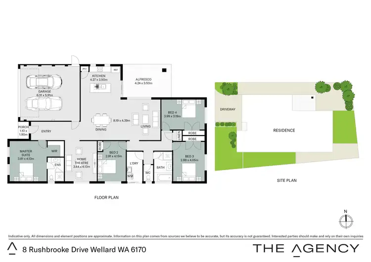 Floorplan of Homely house listing, 8 Rushbrooke Drive, Wellard WA 6170