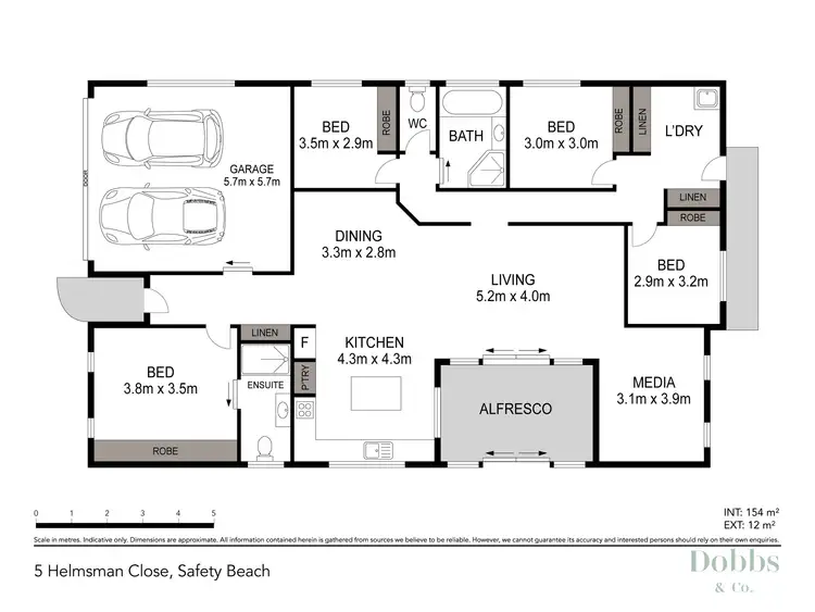 Floorplan of Homely house listing, 5 Helmsman Close, Safety Beach NSW 2456