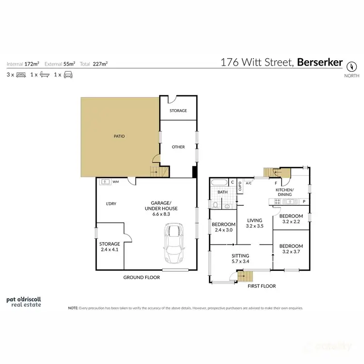 Floorplan of Homely house listing, 176 Witt Street, Berserker QLD 4701