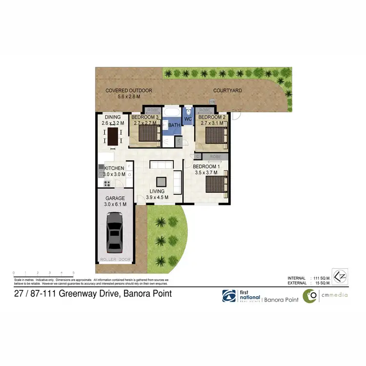 Floorplan of Homely villa listing, 27/87-111 Greenway Drive, Banora Point NSW 2486