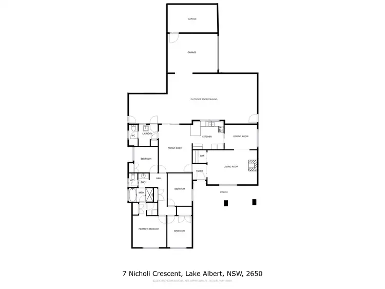 Floorplan of Homely house listing, 7 Nicholi Crescent, Lake Albert NSW 2650