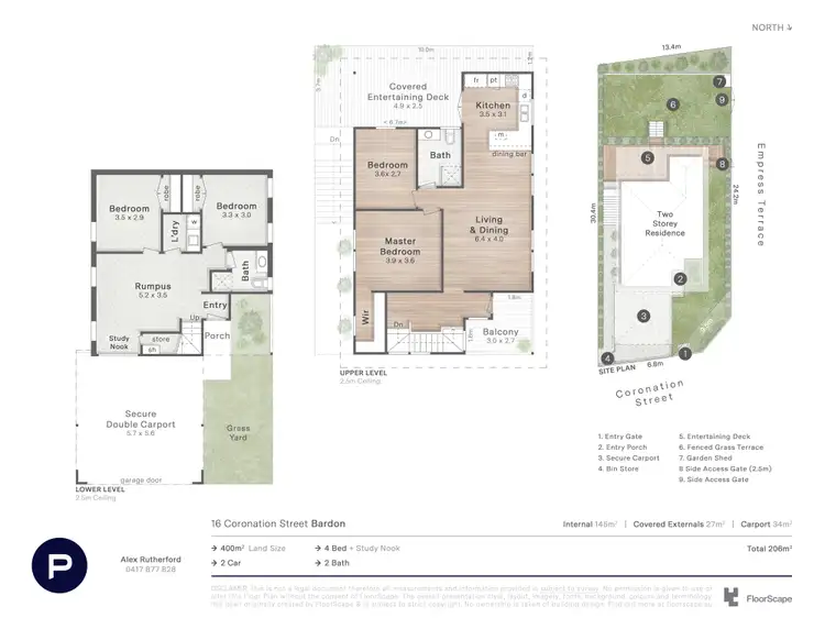 Floorplan of Homely house listing, 16 Coronation Street, Bardon QLD 4065