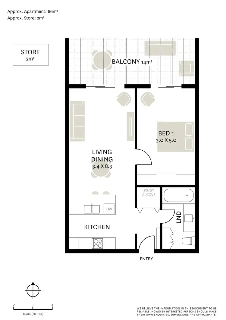 Floorplan of Homely apartment listing, 406/47-51 Lilyfield Road, Rozelle NSW 2039