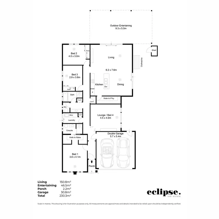 Floorplan of Homely house listing, 15 Marcona Road, Munno Para West SA 5115