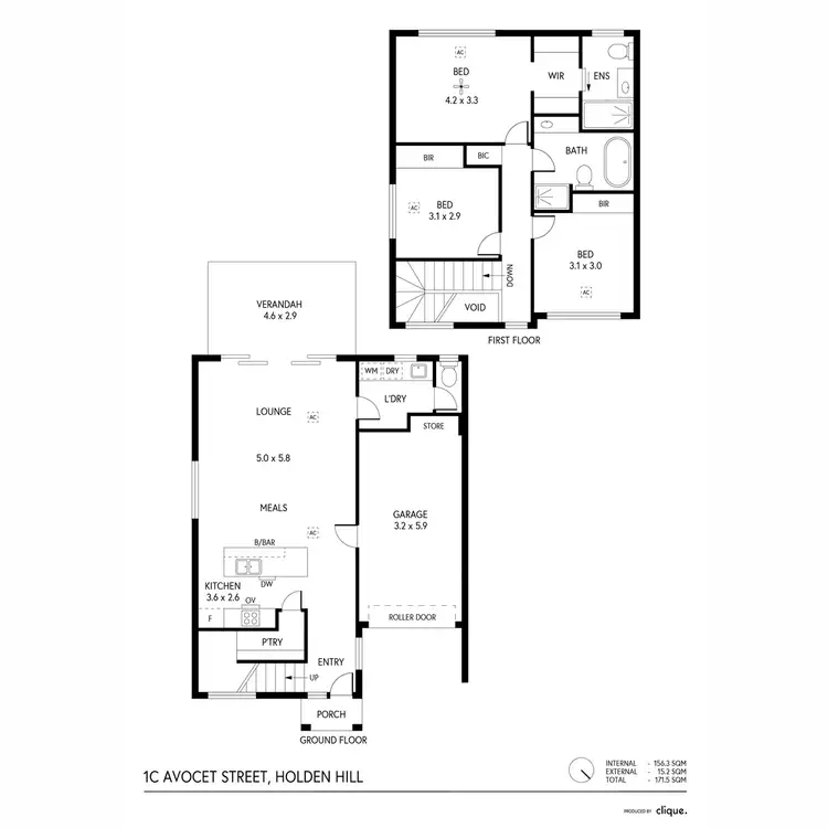 Floorplan of Homely house listing, 1B Avocet Street, Holden Hill SA 5088