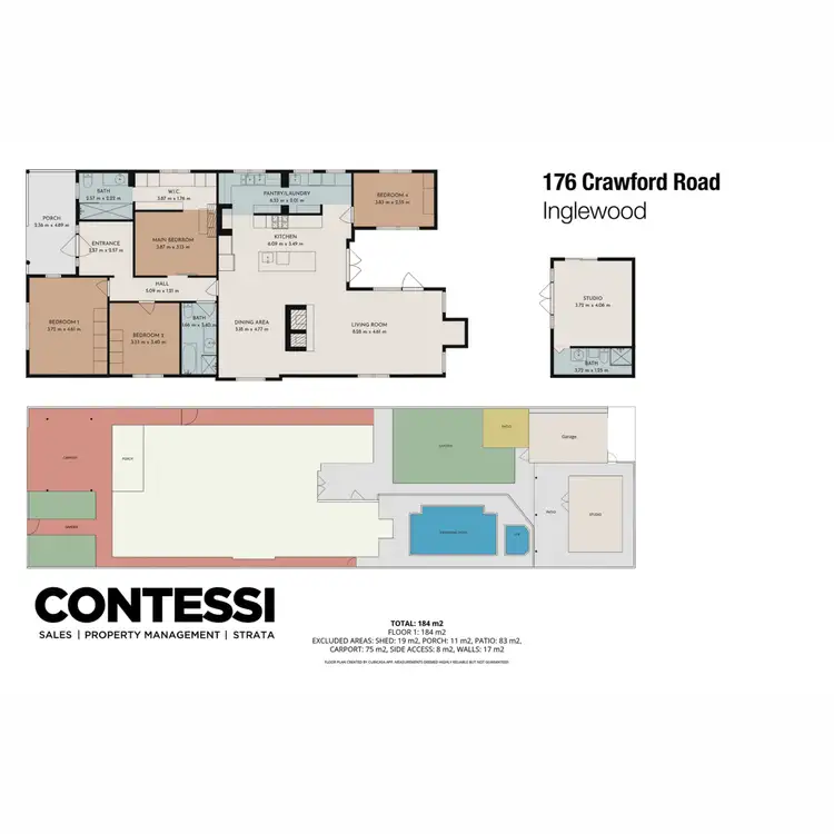 Floorplan of Homely house listing, 176 Crawford Road, Inglewood WA 6052