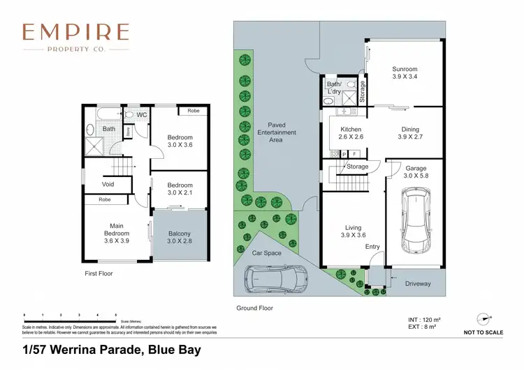 Floorplan of Homely townhouse listing, 1/57 Werrina Parade, Blue Bay NSW 2261