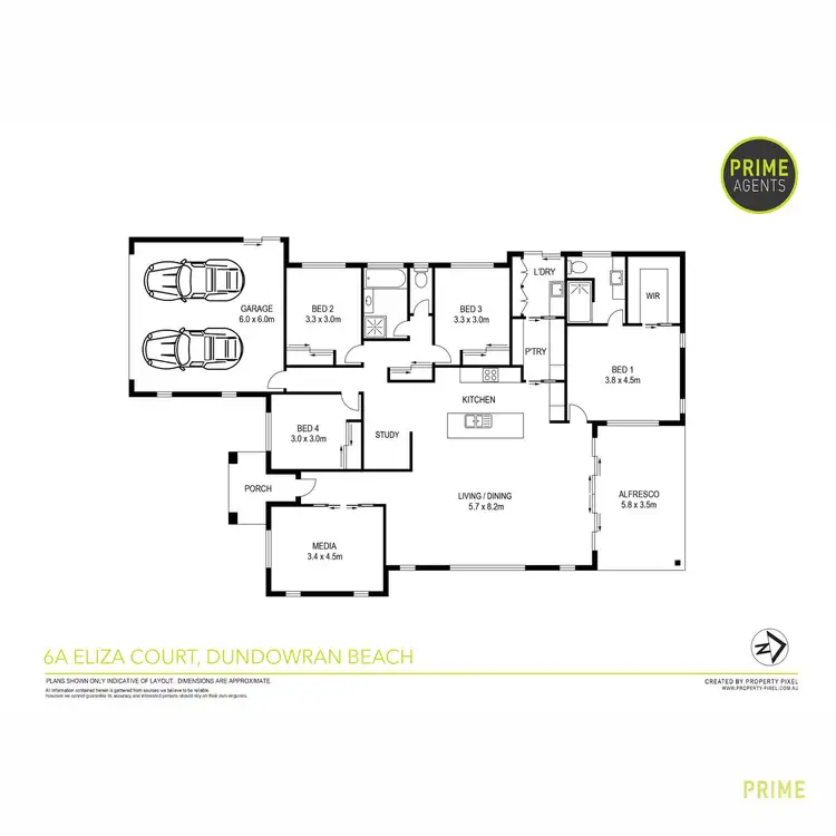 Floorplan of Homely house listing, 6A Eliza Court, Dundowran Beach QLD 4655