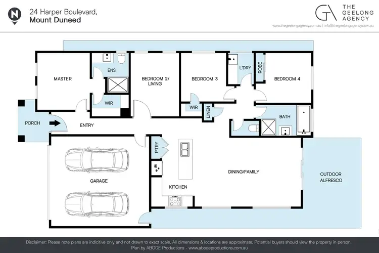 Floorplan of Homely house listing, 24 Harper Boulevard, Mount Duneed VIC 3217