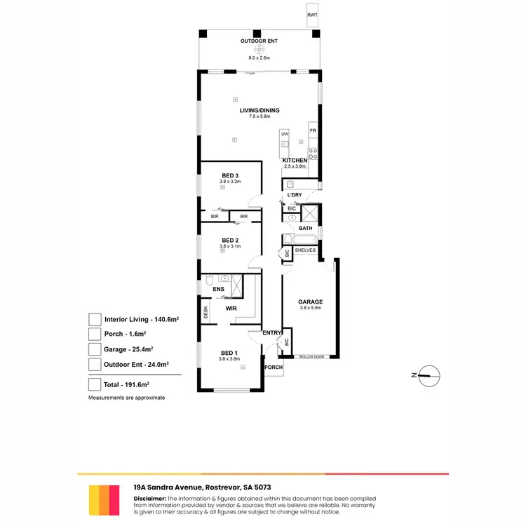 Floorplan of Homely house listing, 19A Sandra Avenue, Rostrevor SA 5073
