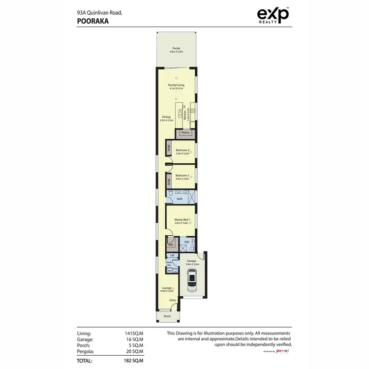 Floorplan of Homely house listing, 93A Quinlivan Road, Pooraka SA 5095