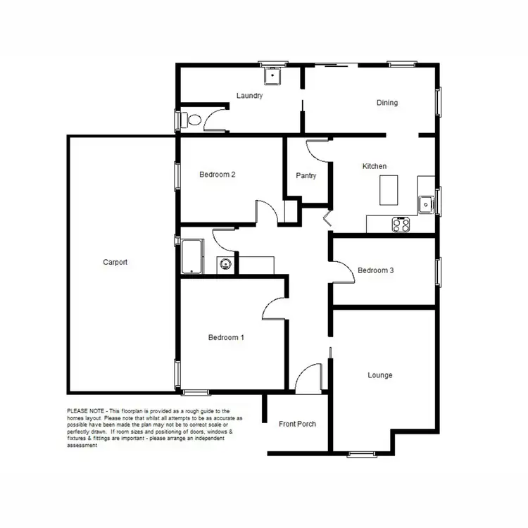 Floorplan of Homely house listing, 8 Saunders Street, Port Augusta SA 5700