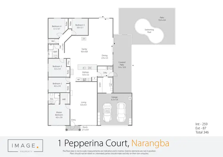 Floorplan of Homely house listing, 1 Pepperina Court, Narangba QLD 4504