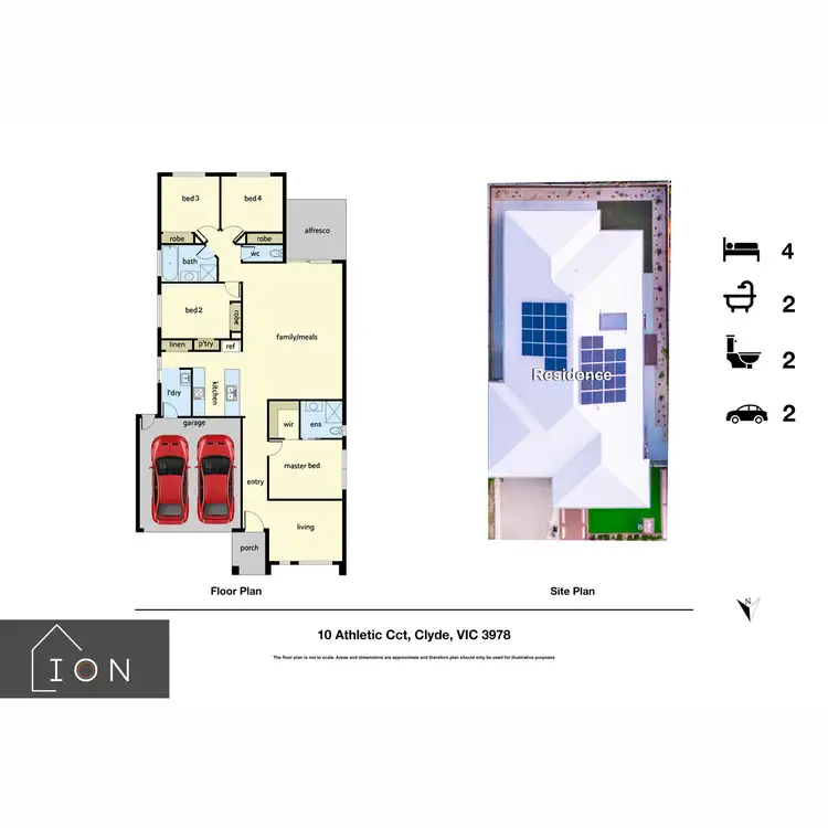 Floorplan of Homely house listing, 10 Athletic Circuit, Clyde VIC 3978