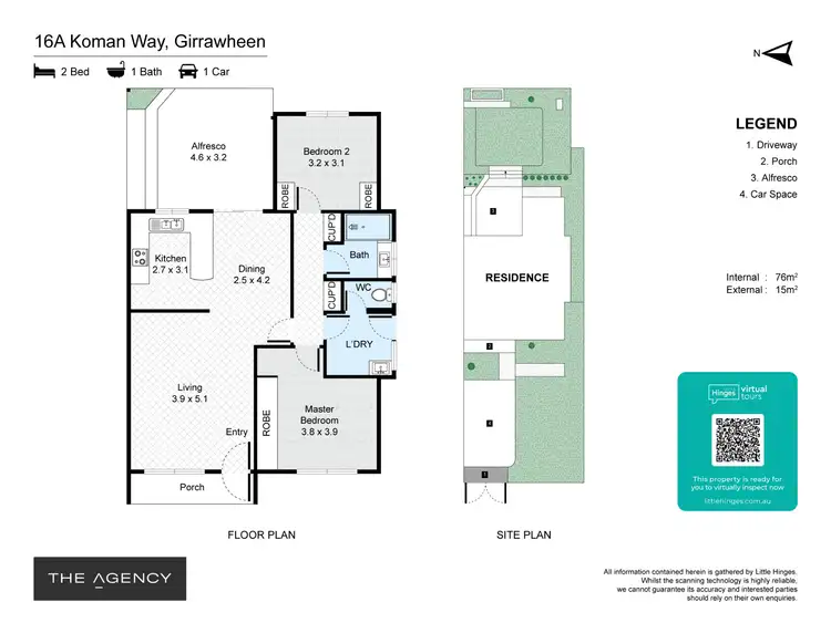 Floorplan of Homely house listing, 16a Koman Way, Girrawheen WA 6064