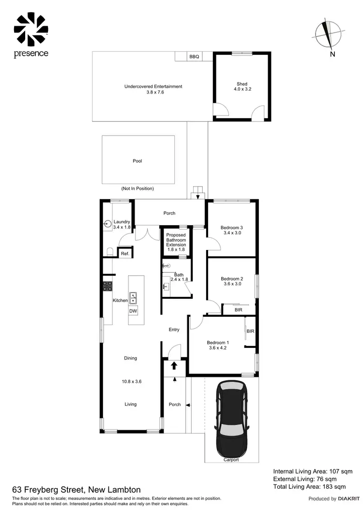 Floorplan of Homely house listing, 63 Freyberg Street, New Lambton NSW 2305