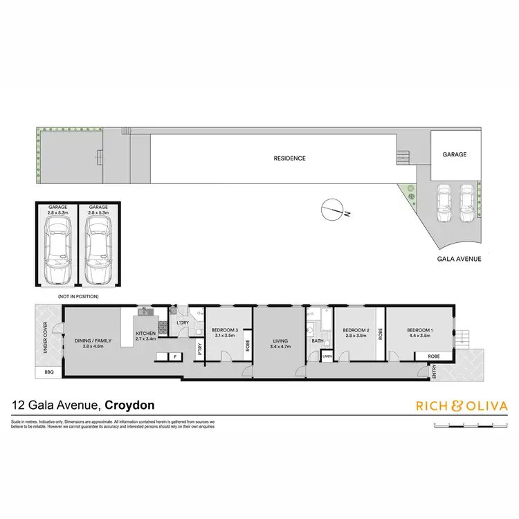 Floorplan of Homely semi-detached listing, 12 Gala Avenue, Croydon NSW 2132